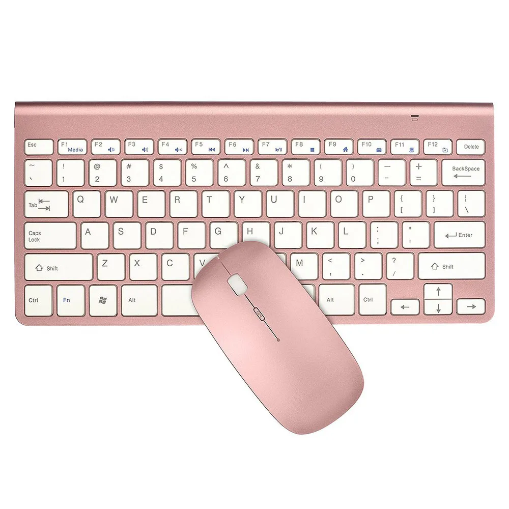 2.4G Wireless Keyboard Mouse Combos Ultra Slim Ergonomic Quiet Keyboard Portable Mouse Set For Laptop Desktop PC Office Computer