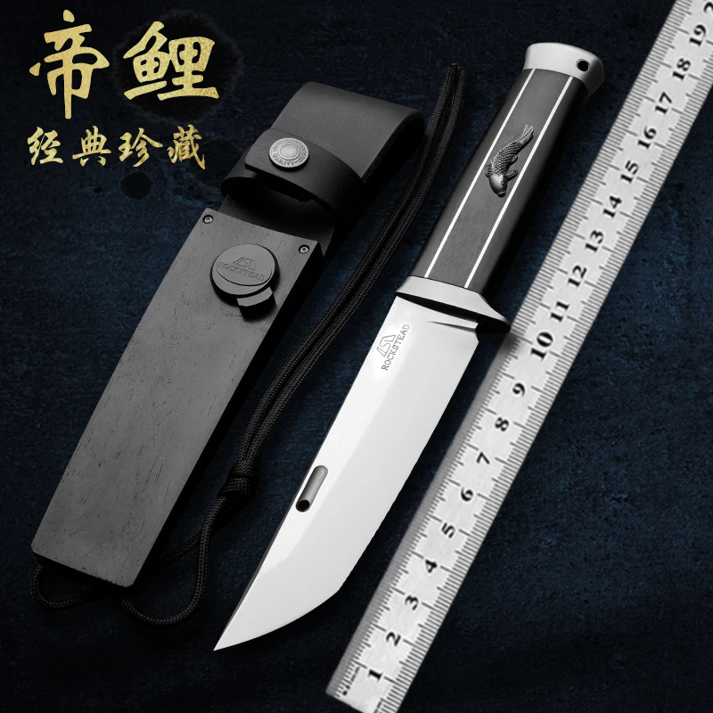 HUANGFU High quality ZDP-189 steel fixed blade outdoor knife rescue knife wilderness survival knife men's gift