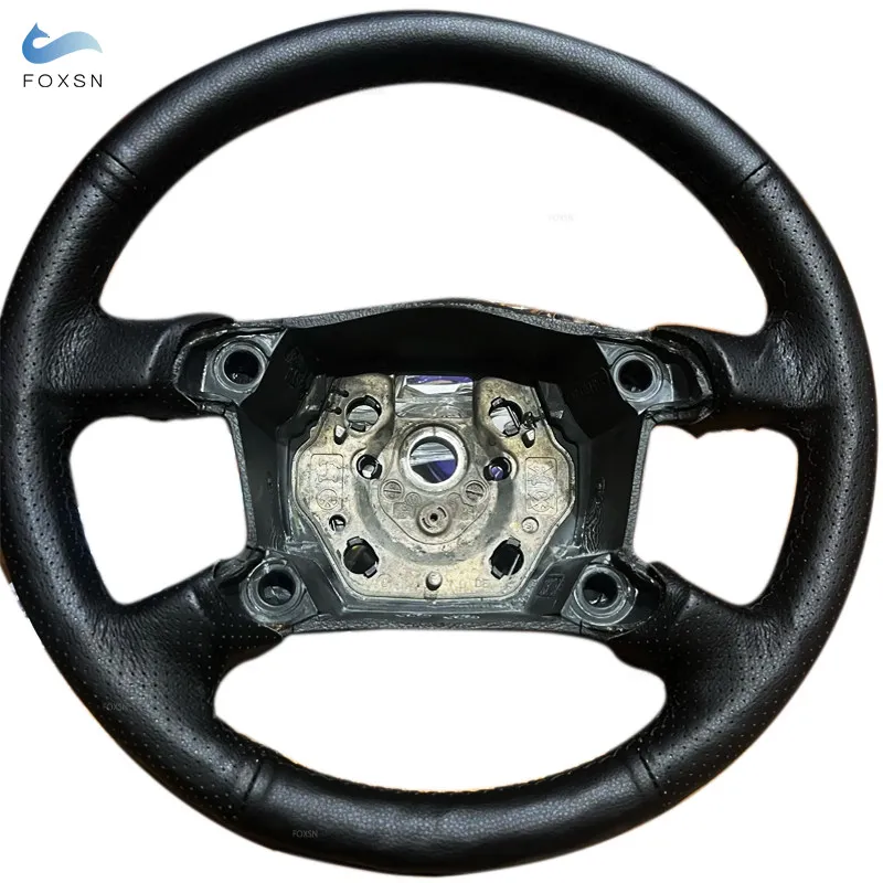 

For VW Golf 4 MK4 1998-2004 Passat B5 1996-2005 4-spoke DIY Hand Sewing Perforated Leather Car Steering Wheel Cover Trim Black