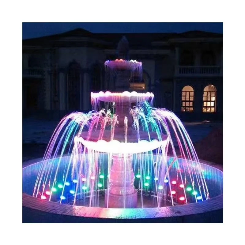 Garden Real Estate Color Light Emitting Diode Light Dancing Fountain Water Show 1.5m-30m Outdoor Square Music Fountain Equipment