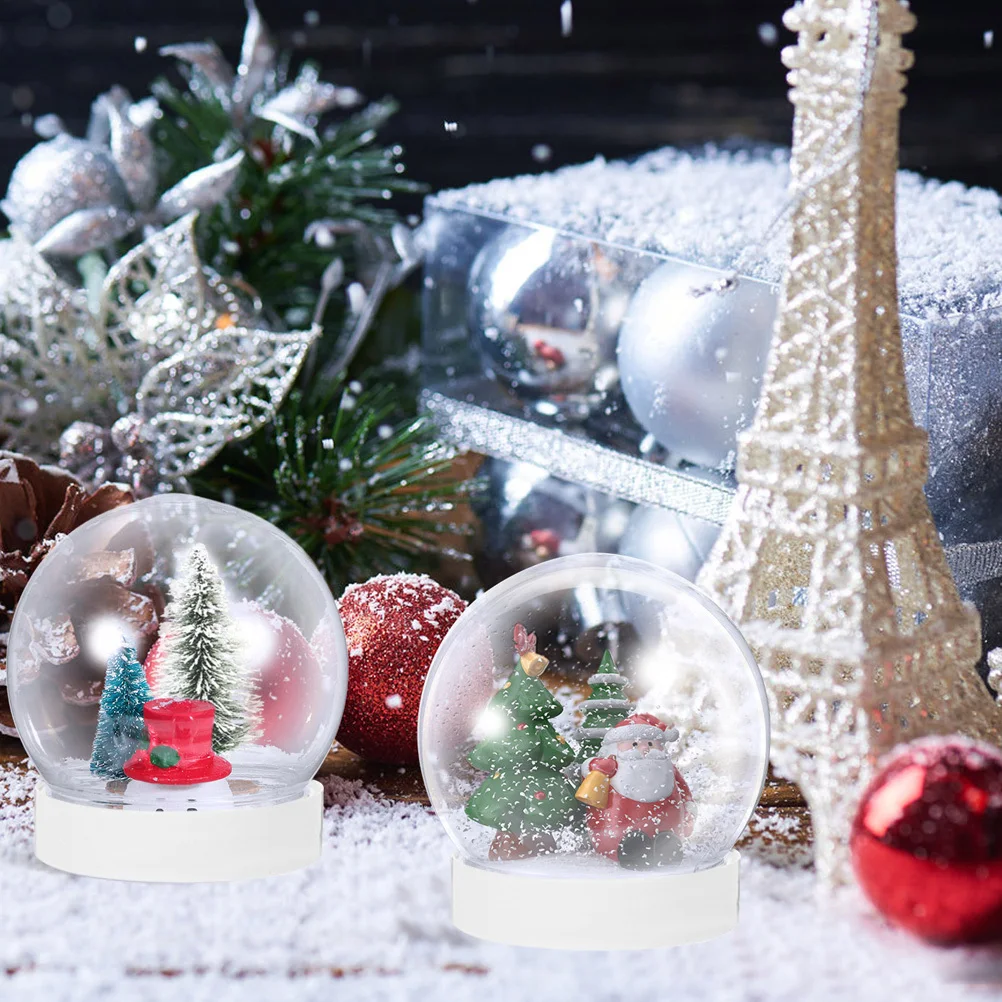 

12pcs Diy Empty Craft Making Kit Christmas Xmas Decorative Ball Diy Crafts Making Water Globe Supplies Globe Supplies