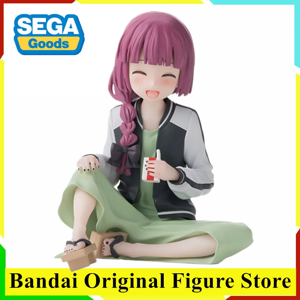 Original SEGA Bocchi The Rock Hiroi Kikuri  PM Noddle Stopper Anime Figure Toys PVC Model Kwaii Q Ver. Doll Gift