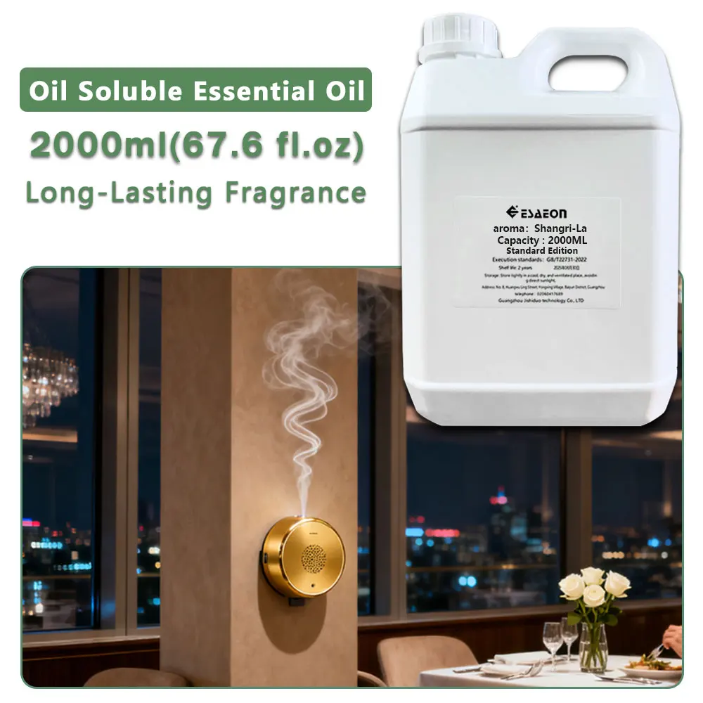 ESAEON Hotel Two Fluid Fragrance Diffuser Supplement Liquid , For Aromatherapy Machines, Shangri-La/Hilton - 2000ML (67.6 fl.oz)