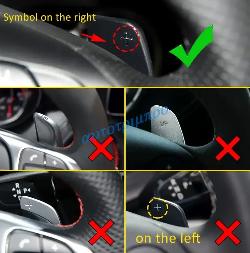 Car Steering Wheel Shift Paddle Shifter for Mercedes Benz A B C E GLE Class W176 W205 W246 C117 W218 Extended Carbon Fiber