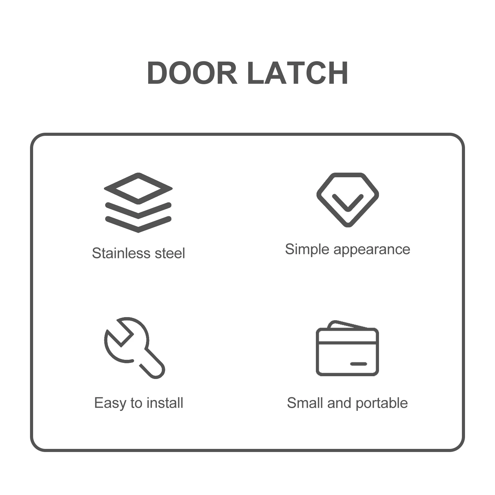 4 Inch Stainless Steel Door Latch Brushed Texture Bolt Stable Connection Door Lock for Wooden Doors Windows Small Pet Cage Bolt