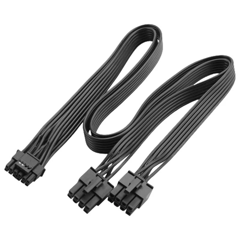 Hochleistungs -PCIE 5.0 Kabel 16AWG zwei 8 Pin bis 16Pin 12VHPWR PCIE -Kabel für GPU .H05A