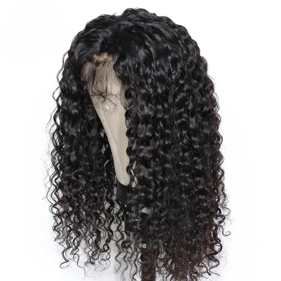 Wigs Honrin Hair 13x6 Deep Part Lace Front Wig Curly Pre Plucked Hairline Deep Curl Brazilian Virgin Human Hair 150% Density