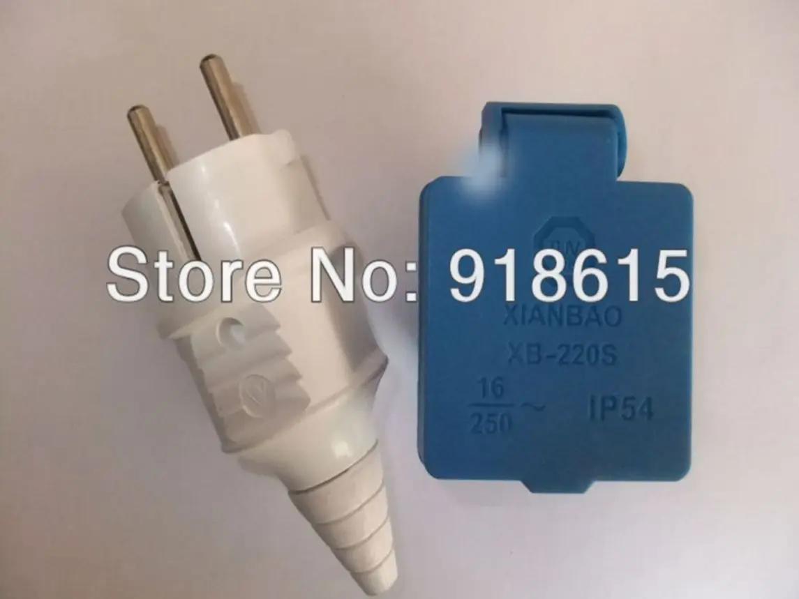 

16A 250V Europe type Plug and Socket generator part