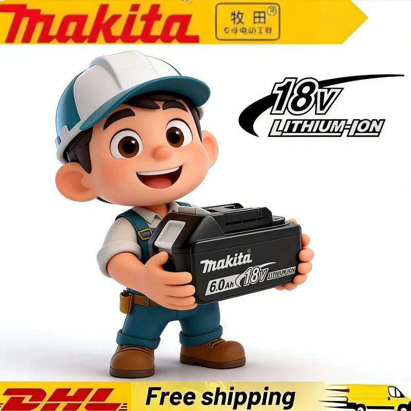 

original Makita 18V 6.0Ah Battery Rechargeable Battery ,For Makita BL1860 BL1860B BL1840 BL1850 BL1850B Power Tools Battery