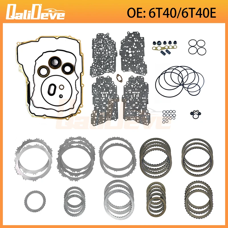 6T40 6T40E Auto Transmission Overhaul Repair Kit O-rings Seals Gasket Friction Steel Plate For Buick LaCrosse Chevolet GM