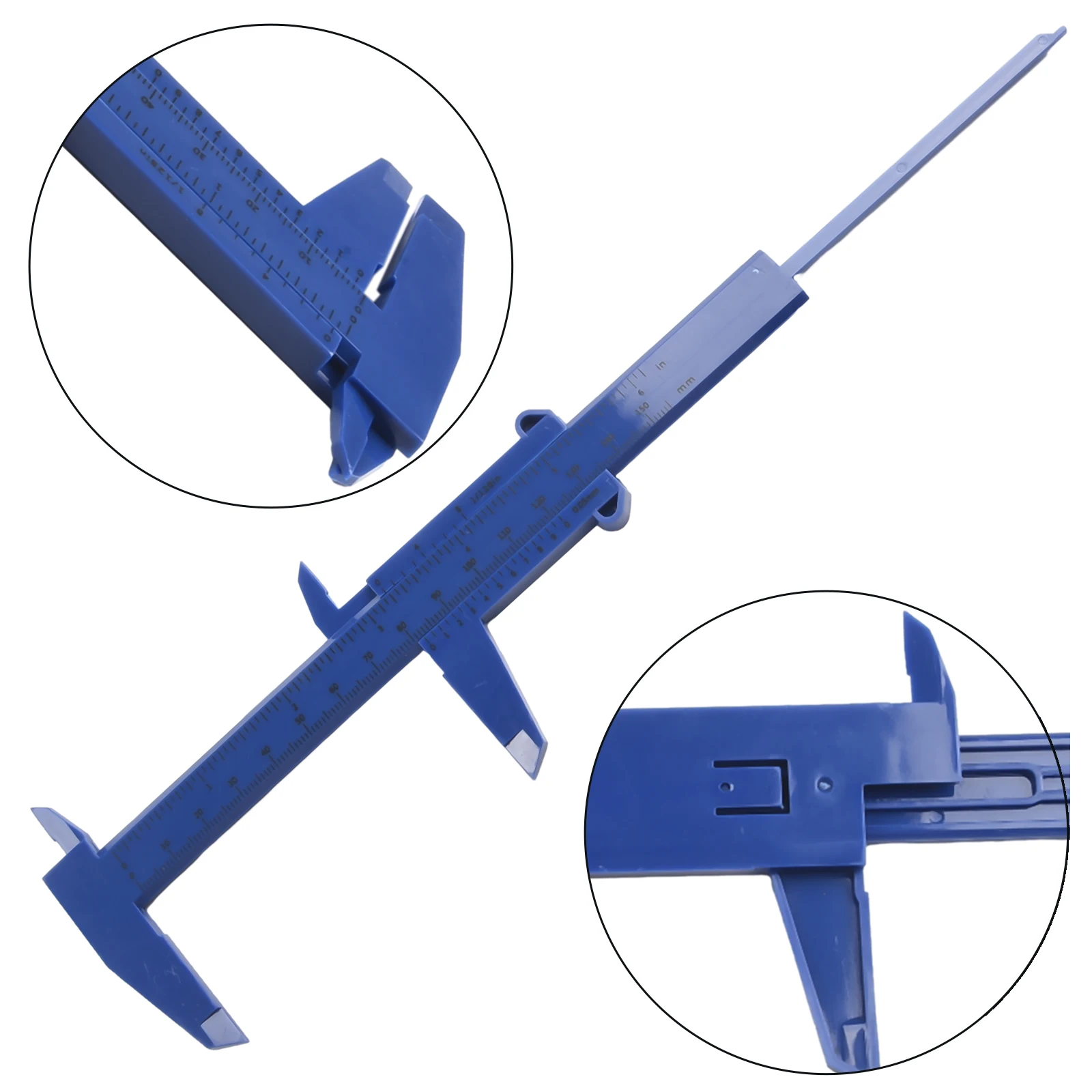 Rule Calipers Jewelry Measurement Measure School Vernier Calipers 0-150mm 1pcs 210mm Depth Height Double Rule Scale