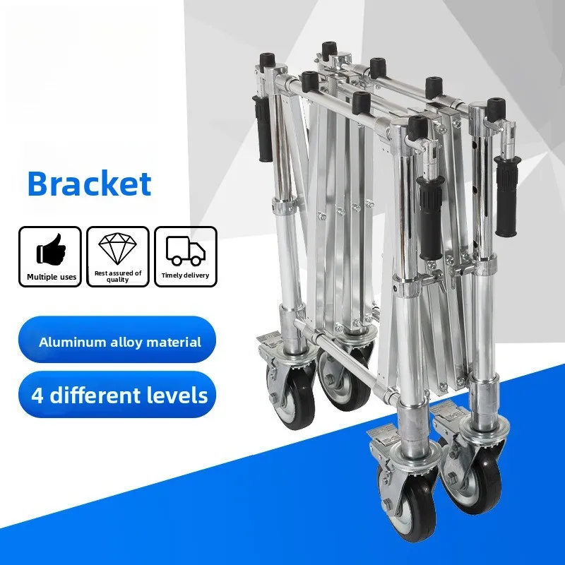 High Strength Aluminum Alloy Casket Trolley – Funeral Pallet Truck for Coffin Transport, Heavy Duty Mortuary Stretcher Cart