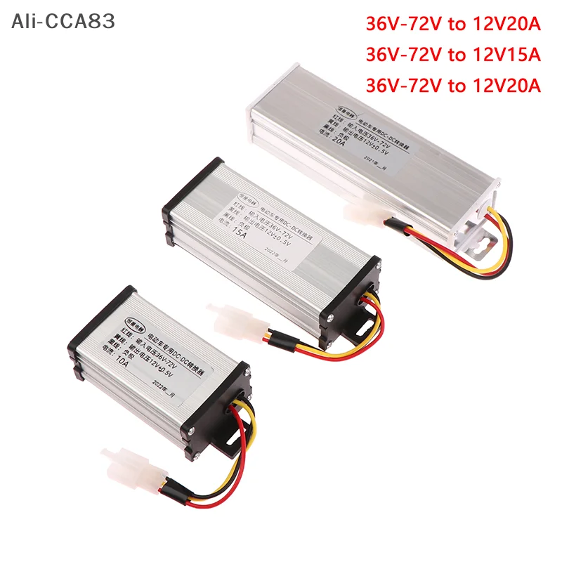 Ali-CCA83-DC 36/48/60/72V To 12V 10A 15A 20A 180W Electric Vehicle DC Converter Electric Power Transformer