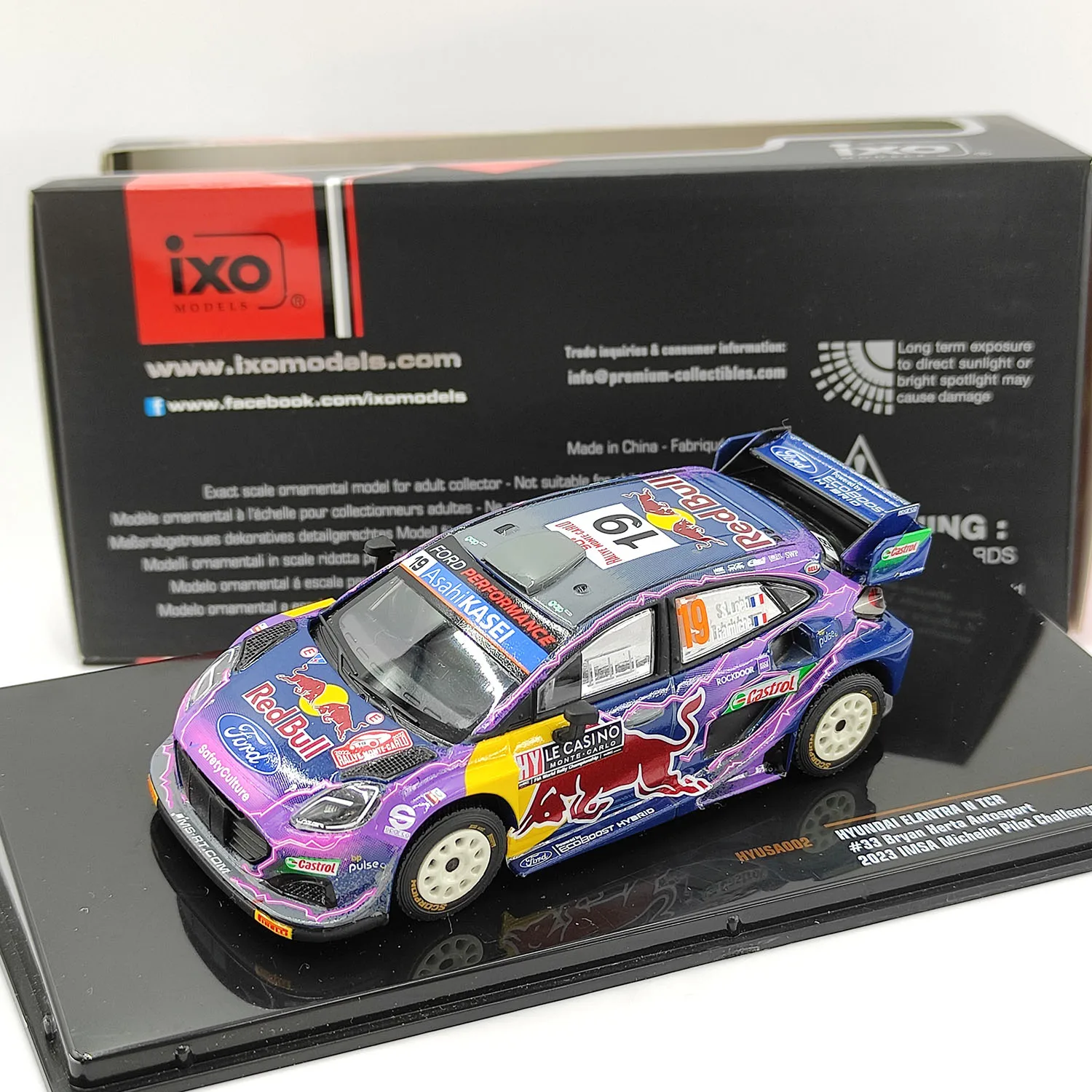 

Diecast IXO 1:43 Scale FORD Rally car #16 Alloy Car Model Collectible Toy Gift Souvenir Display Ornament