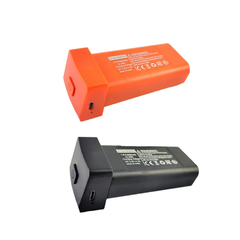 

L800 PRO2 Drone Original Spare Part 7.4V 3000mAh Battery Part Replacement Accessory Gray/Orange