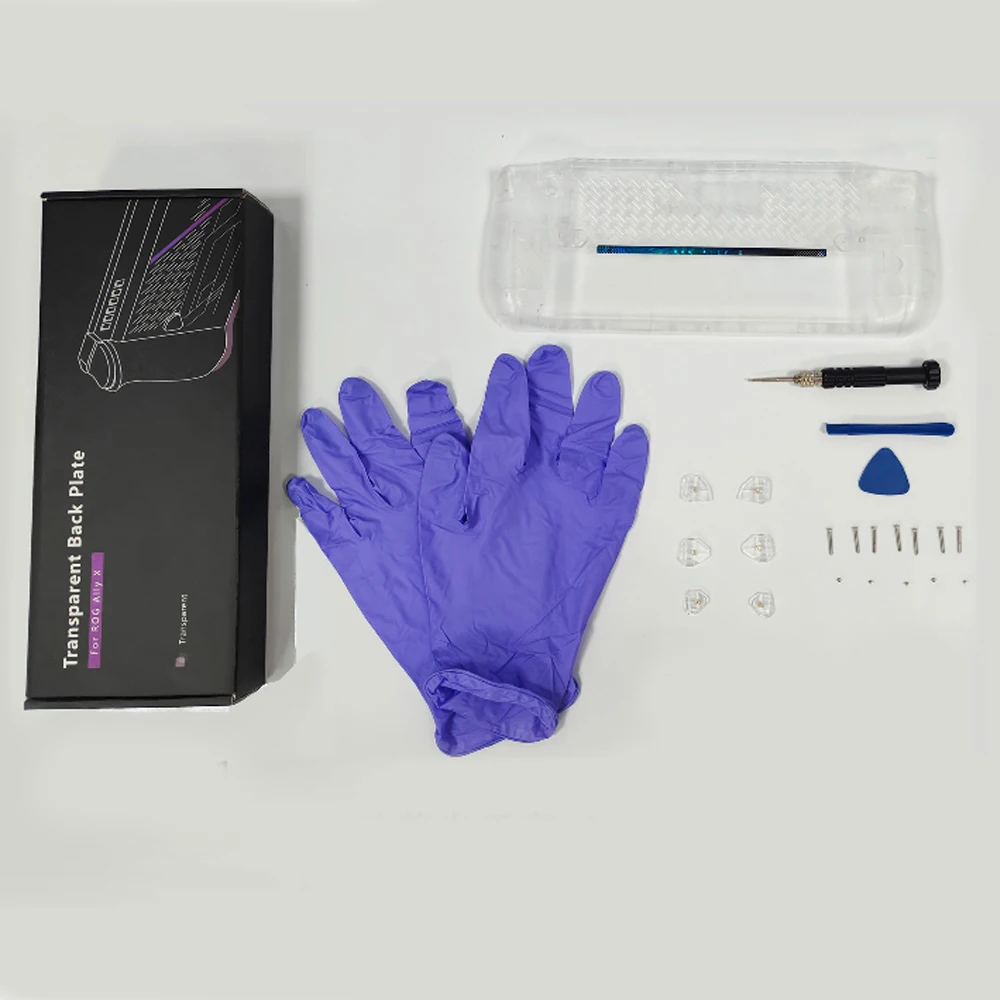 

Прозрачная задняя панель для ROG Ally X, сменный прозрачный корпус DIY Clear Edition для ASUS ROG Ally X