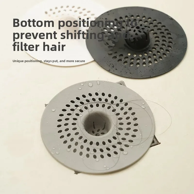 Round Silicone Bathroom Floor Drain Cover AntiClogging Hair Filter for Bathroom Kitchen Sink Drain Ideal for Preventing Clogs - view 4
