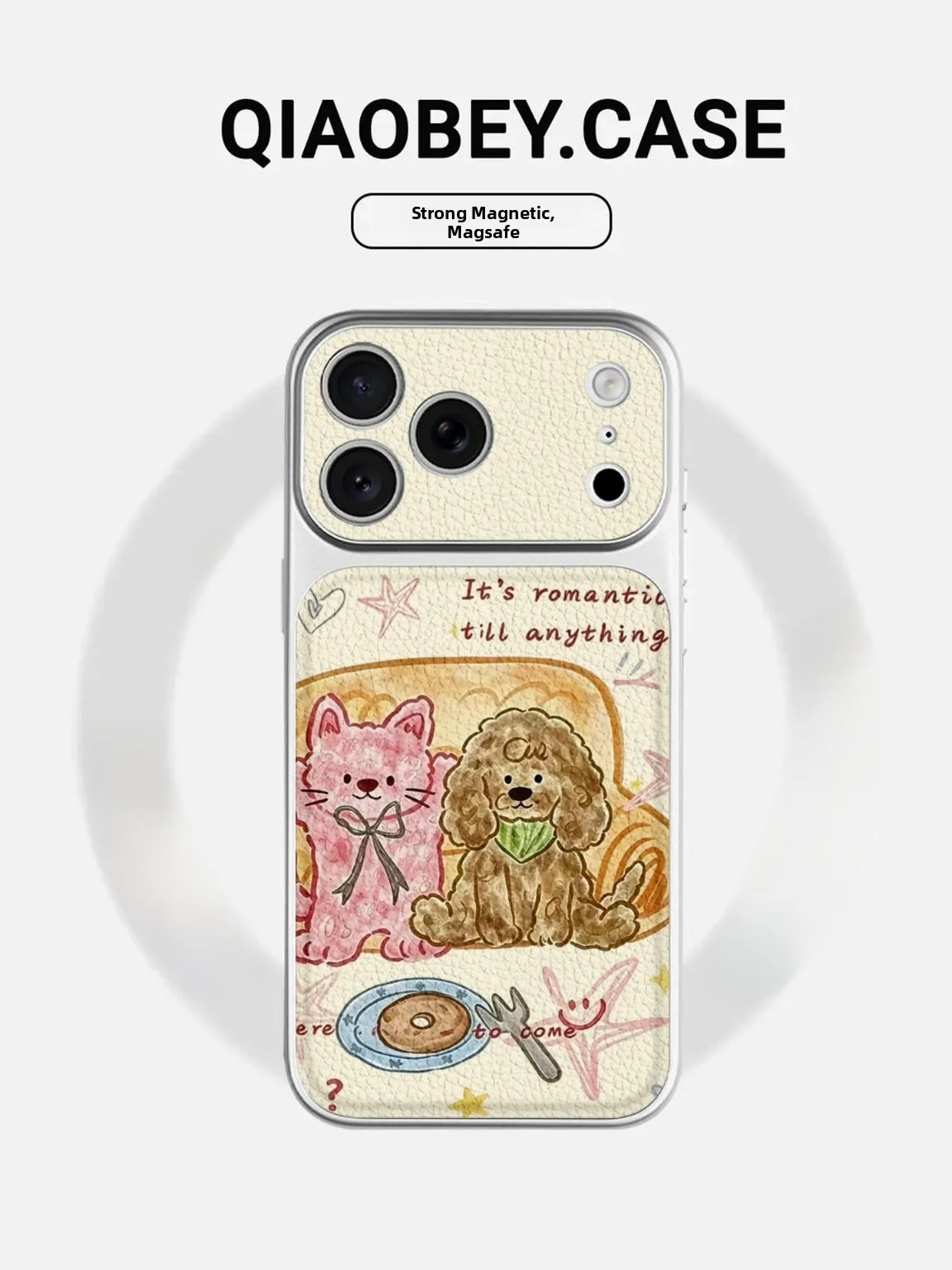 

Cute Cartoon Dog iPhone 17 pro Max Princess Borer Phone Case Full Lens Protection Shockproof Female Style Quick Change De...