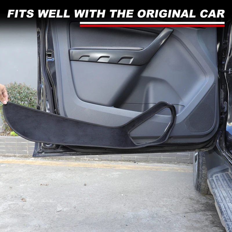 

Дверь автомобиля, противоударная накладка для Ford Ranger-2011, бархатная защита для боковой дверной панели, защита от грязи, украшение интерьера автомобиля