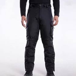 IX13 Tactical Padded Pants Men's Winter Warm Cotton Trousers Outdoor Waterproof Wear Resistant Hiking Ski Training Work Pants