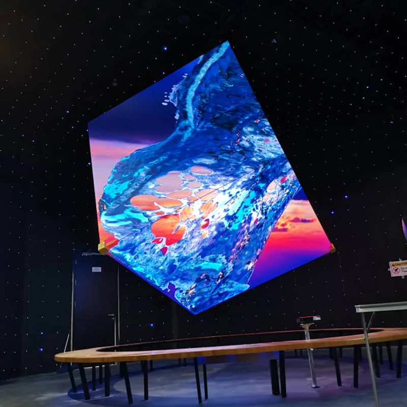 4G Wireless Control P2.5 Indoor HD Effect Acrylic LED  Creative Design  Digital Signage Screen
