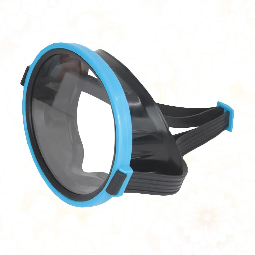 

1Pcs Waterproof Diving Mask Glass Swim Goggle Blue Pe Frame Adjustable Strap Anti-Fog Comfortable Swimming Diving Mask