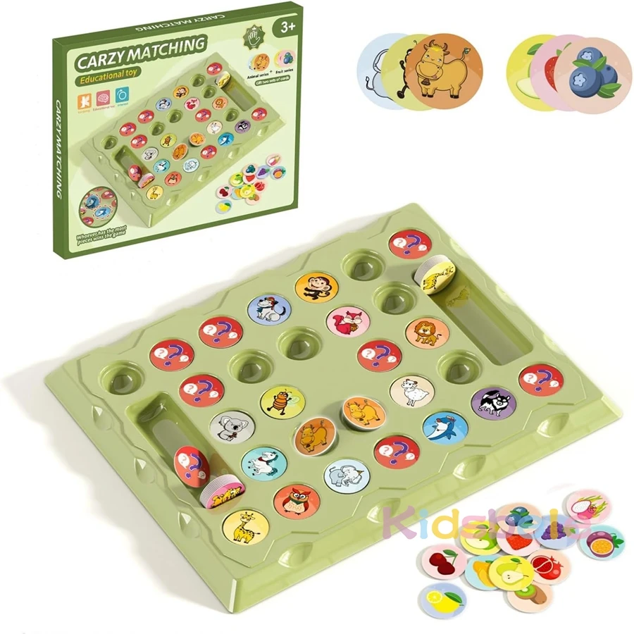 Fun Elimination Game Puzzle Animal Fruit Matching Toy Animal Memory Game Board Memory Game for Kids