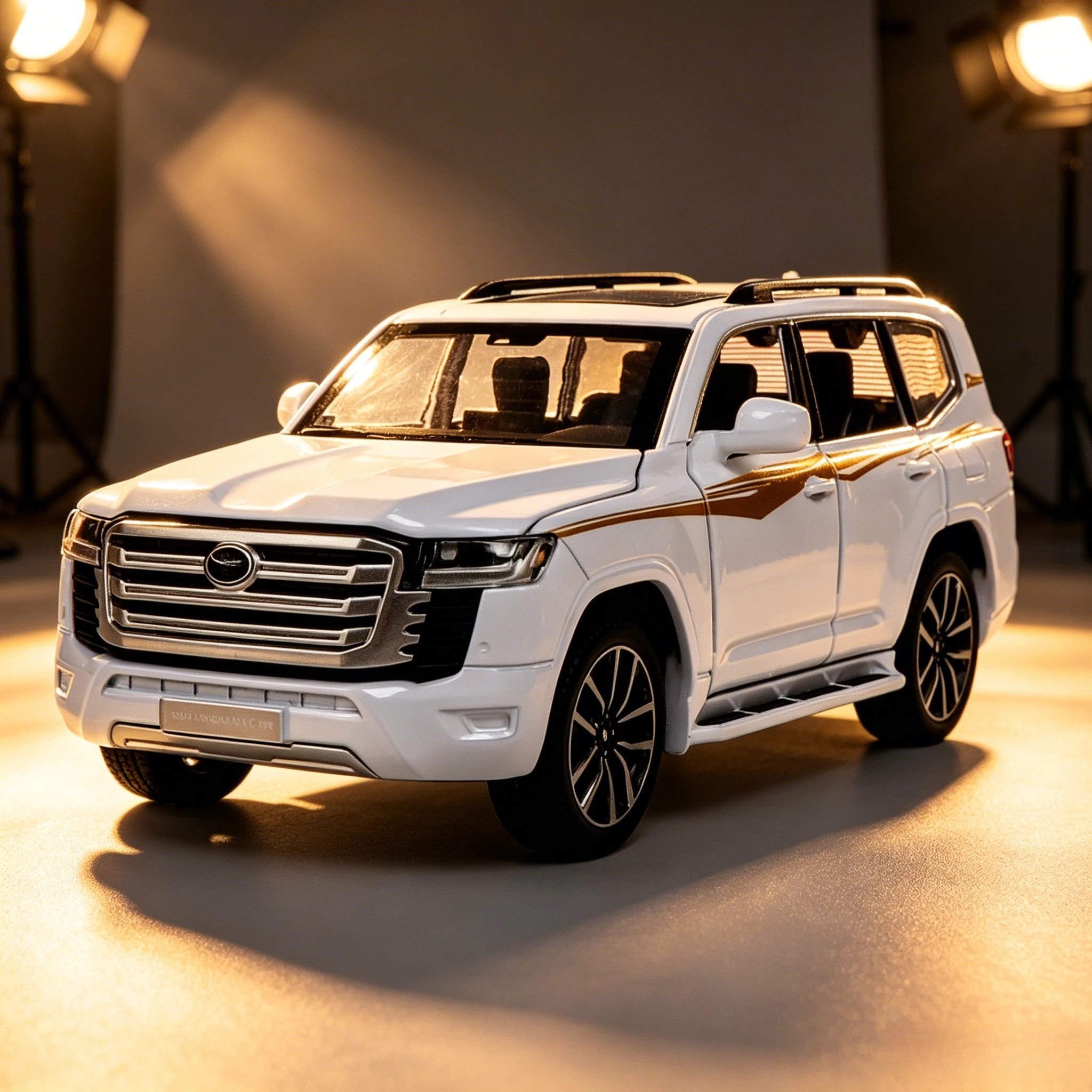 

1:32 Land Cruiser LC300 SUV Alloy Car Model Diecast Metal Off-road Vehicle Car Model Simulation Sound Light Kids Toy Gift