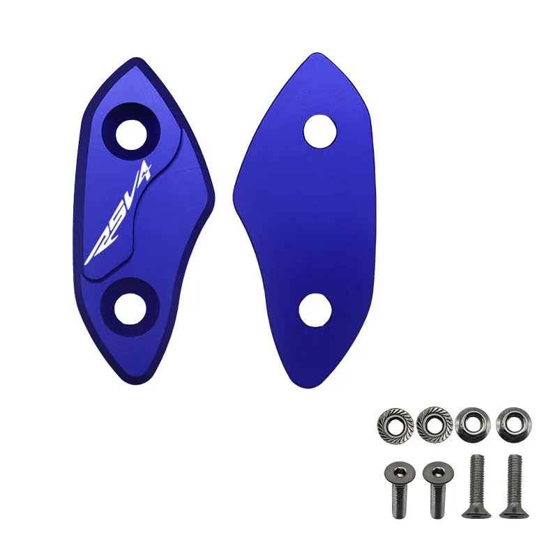 Motorcycle Windshield Aluminum Alloy Rearview Mirror Hole Cover For Aprilia RSV4 2009-2020 RSV4 1100 Factory 2020-2024