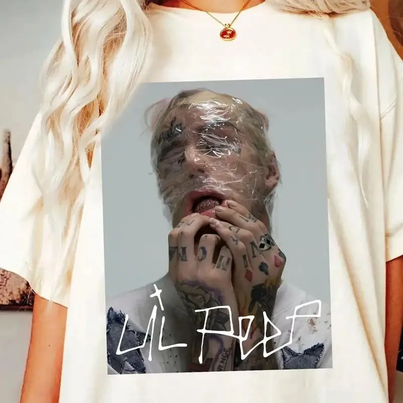 Lil Peep Merch T Shirt Emo Goth Clothing Black Metal Death
