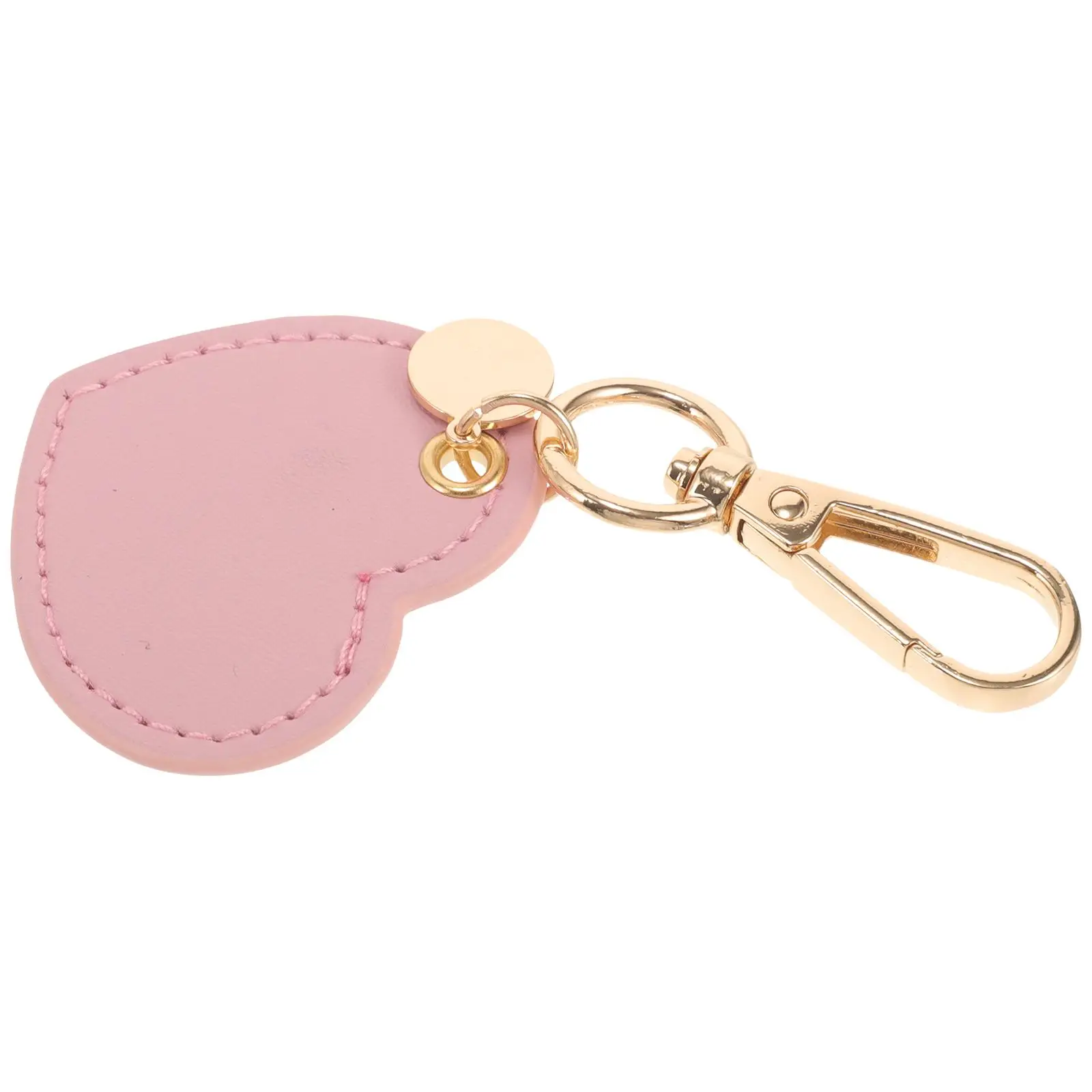 

Heart Shaped Keychain Pink PU Bag Pendant Cute Keyring Accessories Fashion Decor Heart Key Ring Backpack Hanging Charm