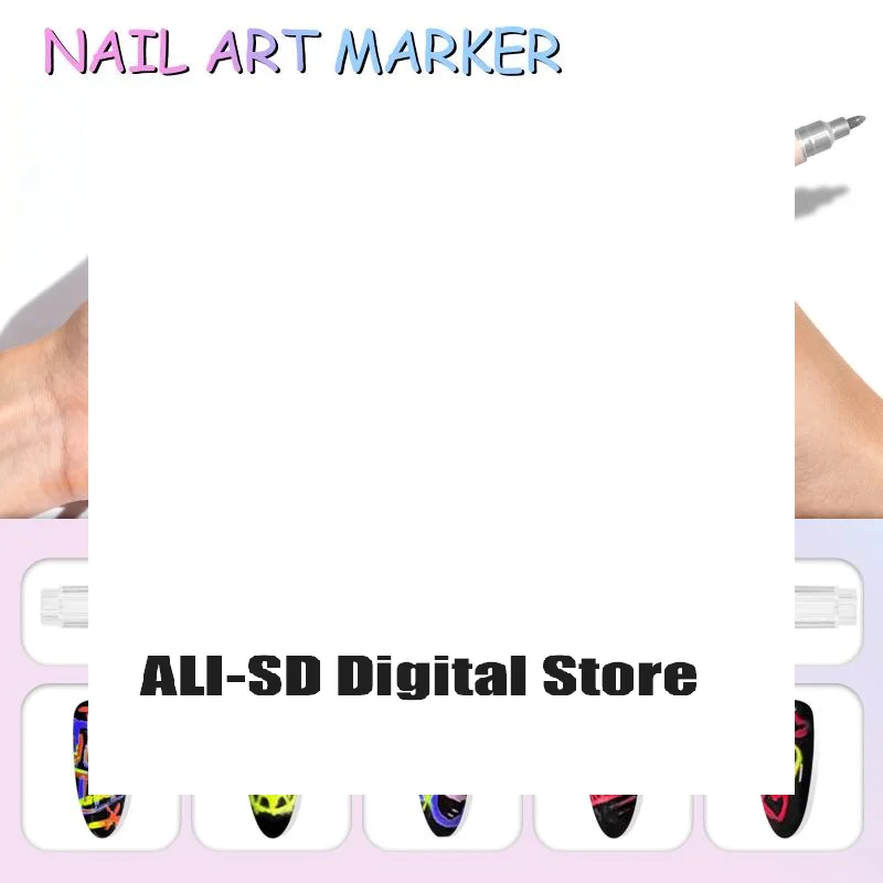 12/24 Color Nail Art Pens 0.5MM Nail Polish Pens Drawing Painting Point Liner Painted Pen Kit