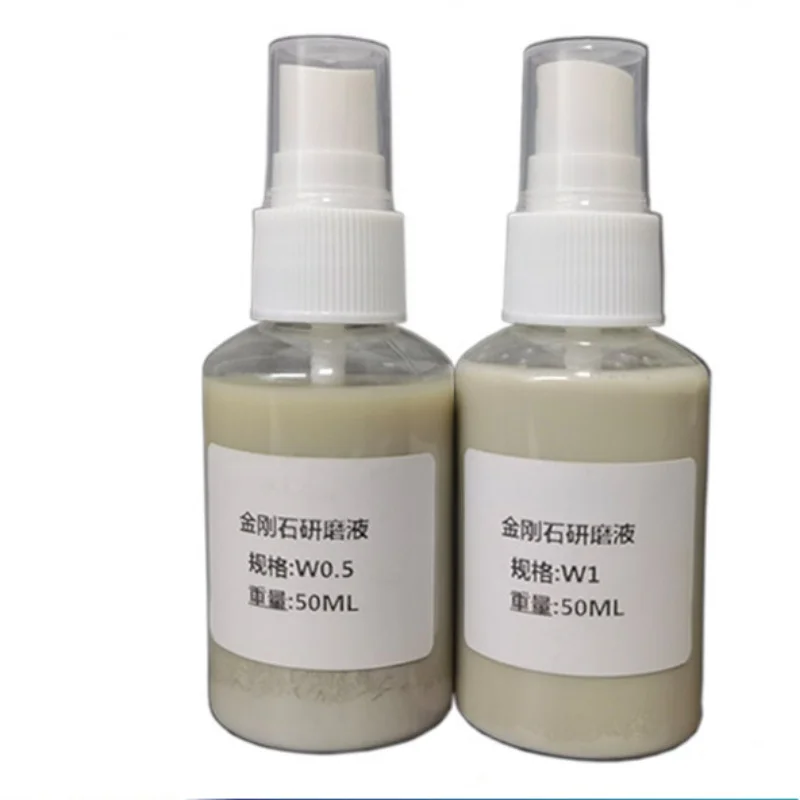 50ml Diamond Suspension Polishing Liquids Metallographic Liquid for Metal Jewelry Brightener Metallographic Grinding W1~40