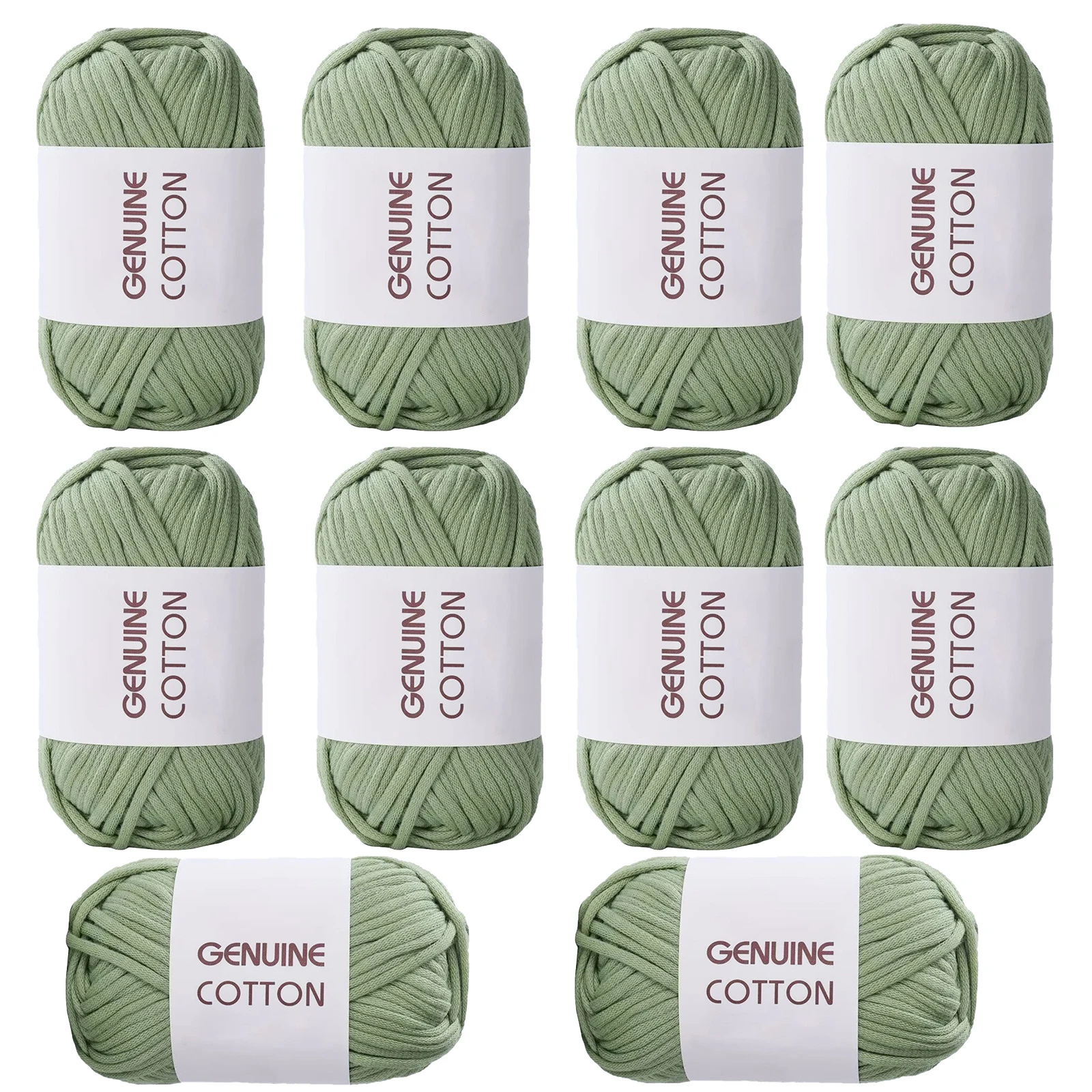 10 قطعة/50 جرام غزل القطن الحقيقي المبتدئين غزل الكروشيه سهلة الاستخدام غزل القطن للحياكة اليدوية النسيج الأوشحة ذاتية الصنع البطانيات قبعة