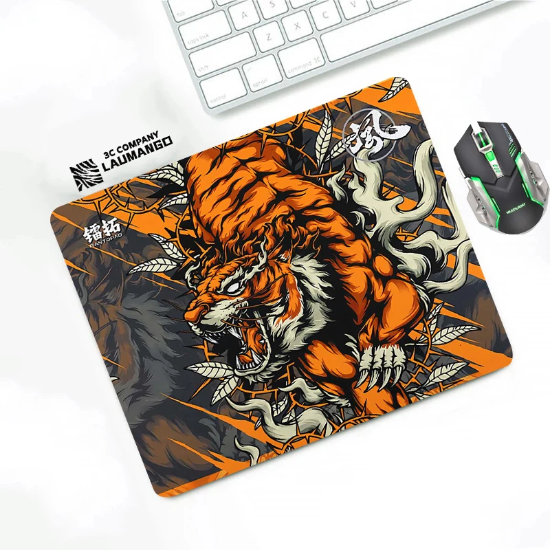 

E-ESPORTS TIGER Pad Mouse Ped Small Gaming Pc Accessories Rubber Mat Gamer Cabinet Mausepad Deskmat Mousepad Mats Keyboard Desk