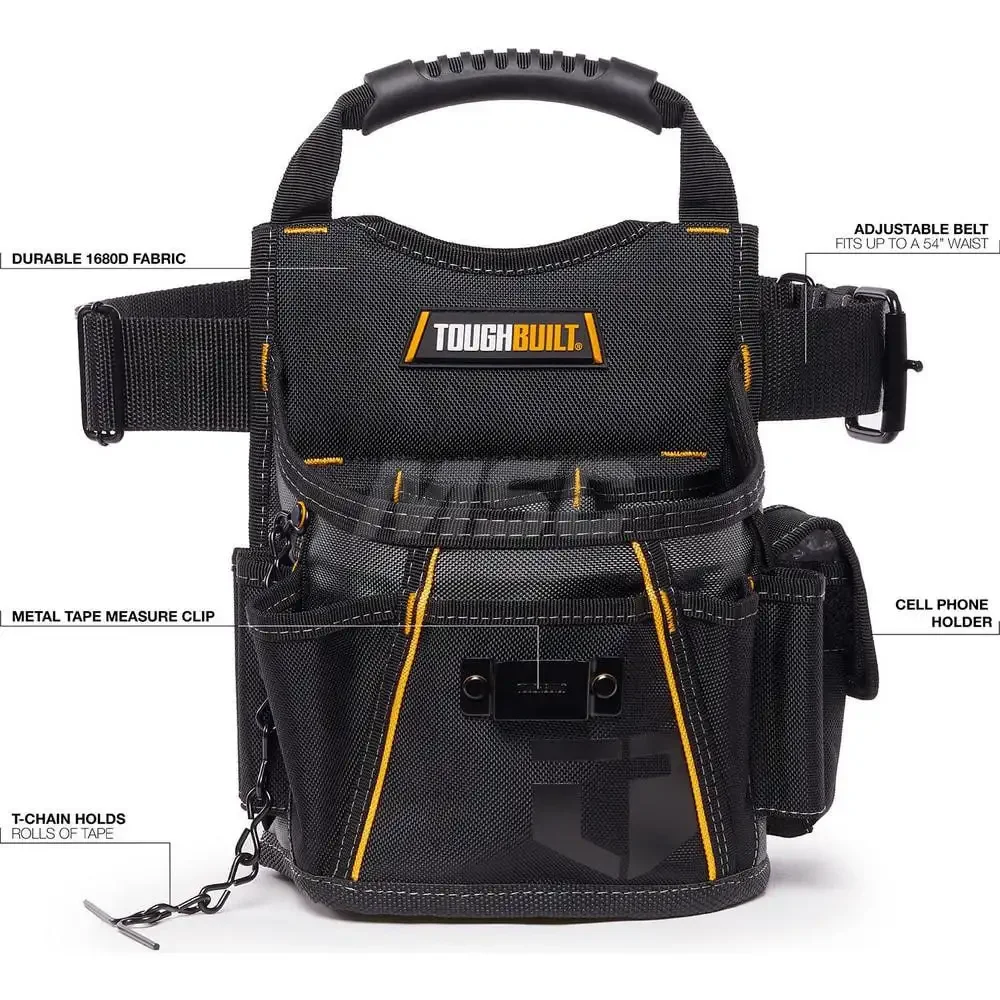 TOUGHBUILT TB-316-2 Multifunctional Waist Pack + Belt Tool Pendant Belt Pouch Wear Resistant Tool Kit Tool Accessories