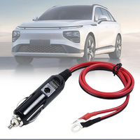 12-24V Power Supply Cord with 50cm Cable Wire Portable Power Supply Cord Cigaret Socket Adapter To Auto Cigarette Lighter Socket