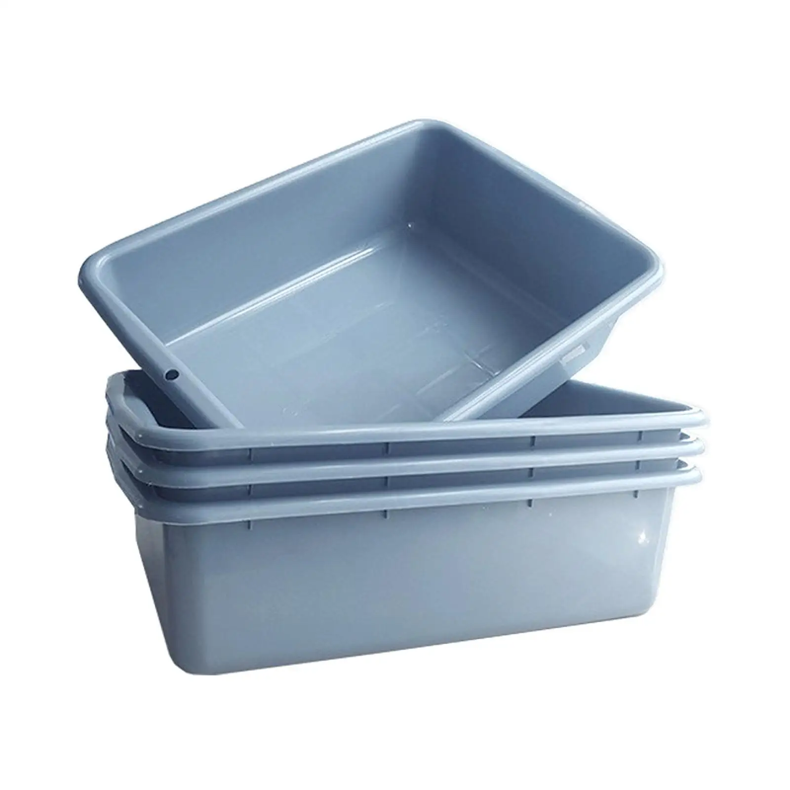 

Restaurant Multi Purpose Bus Tub Light Weight Large Capacity PP Storage Basin for Airport Home Tableware
