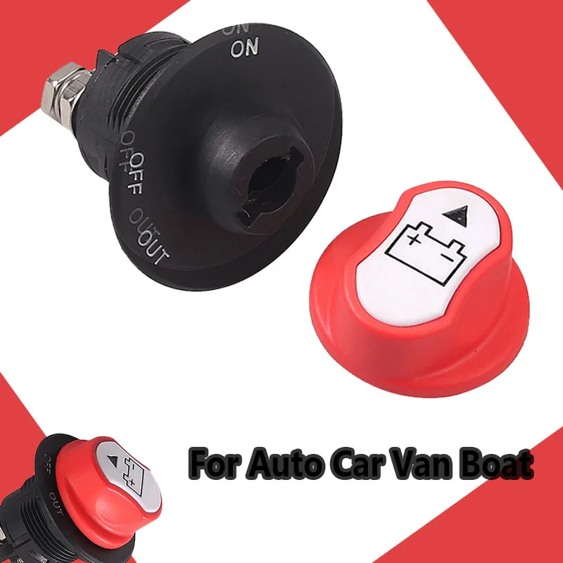 

Battery Isolator Selector Switch For Auto Car Van Boat,Waterproof Master Disconnect Power Cut/Shut Off Kill 100A