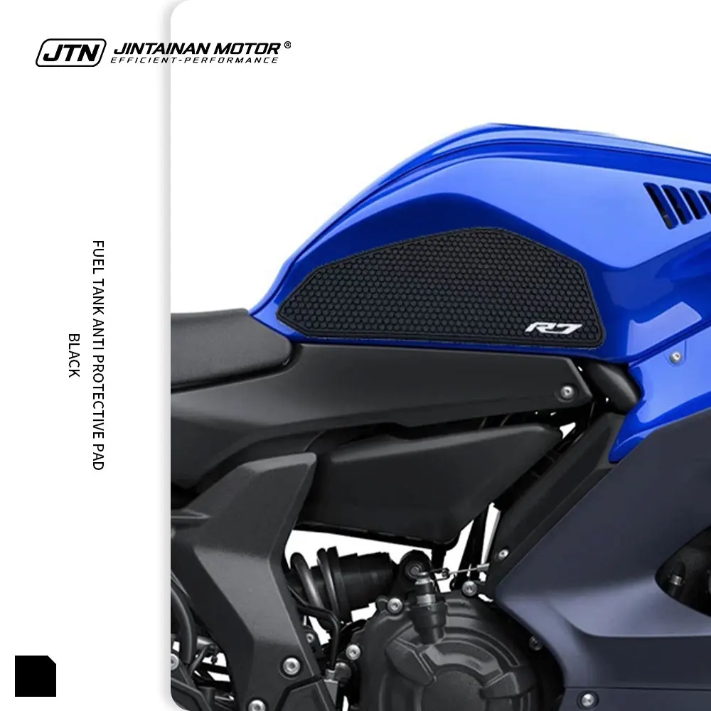 

Защитная накладка на бак мотоцикла JTN, нескользящая, водонепроницаемая, для YAMAHA R7 YZF-R7 2022-2026, резиновая наклейка на бак