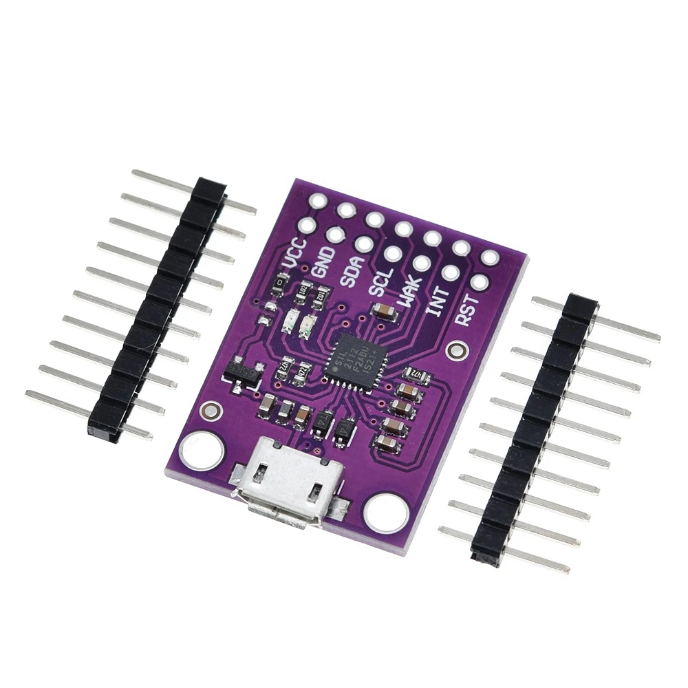 TZT CP2112 Debug Board USB to SMBus I2C Communication Module 2.0 MicroUSB 2112 Evaluation Kit for CCS811 Sensor Module