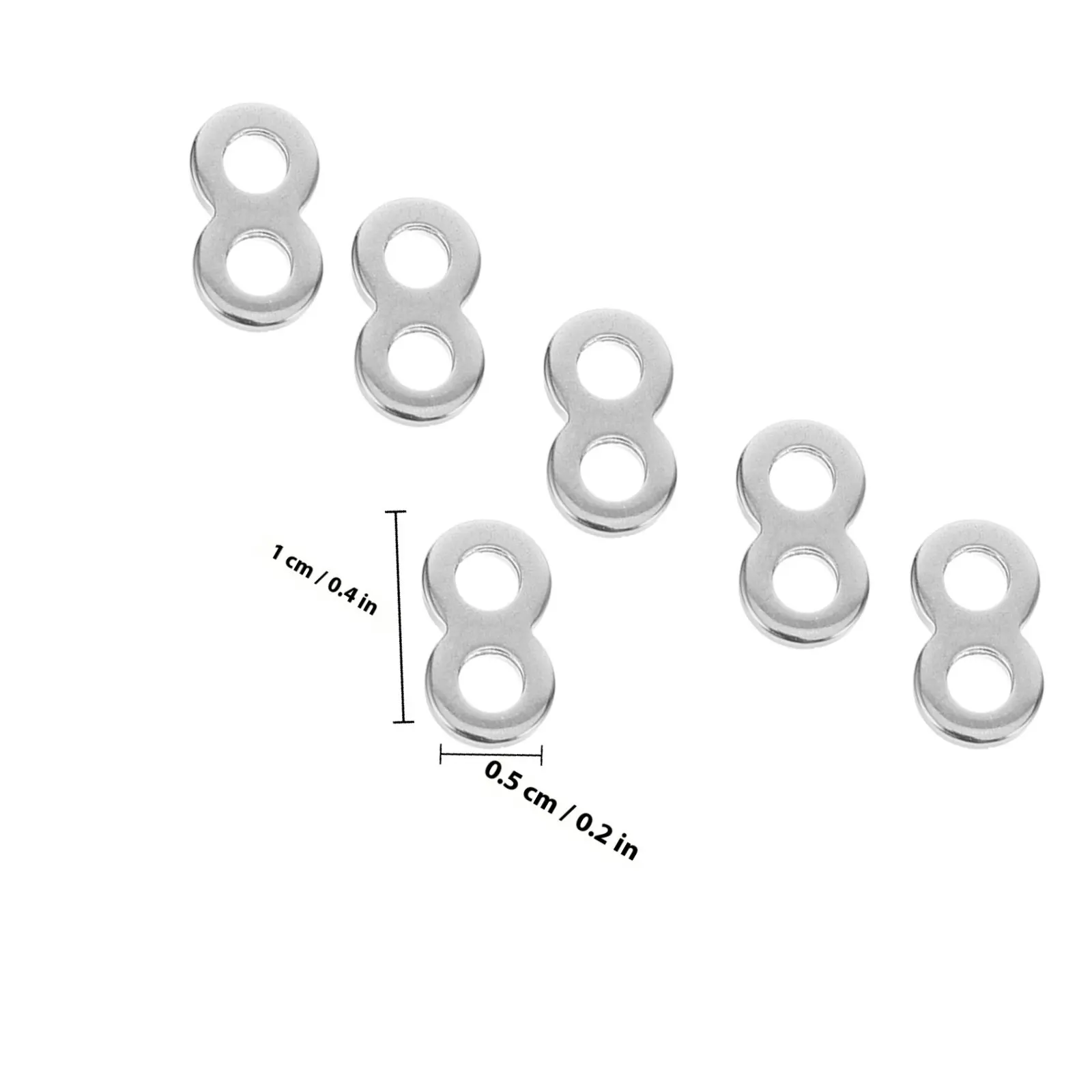 20 Pcs 8 Figure Desktop Fasteners Fitting Table Stainless Connector Buckle Furniture Corner