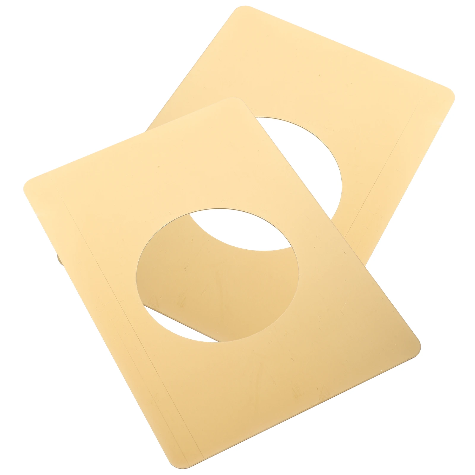 Piastra di copertura per catenaccio per serratura da 2 pezzi Coperture vuote Maniglia Rinforzo per piastre Golden Strike