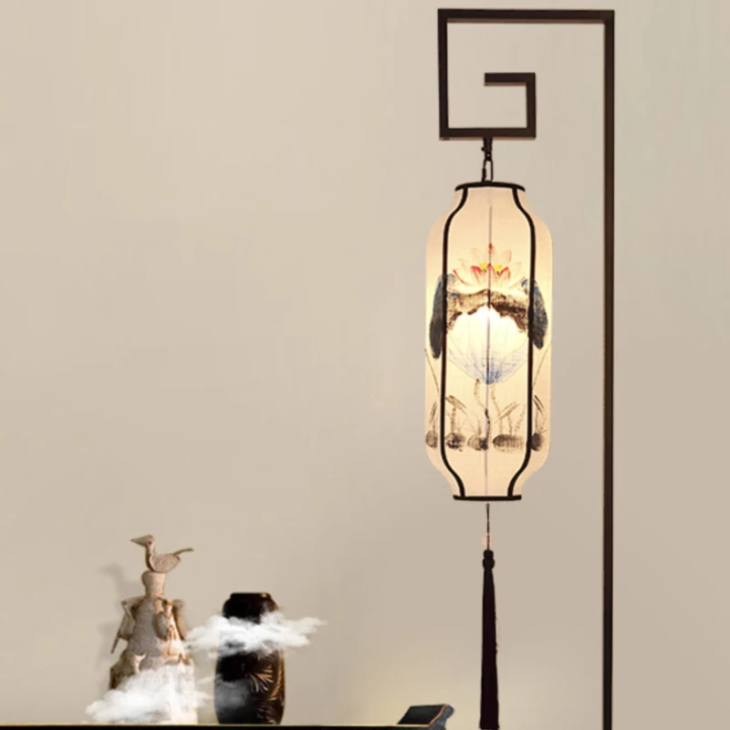 Floor Lamp Retro Table Lamp Chinese Style Villa Decoration Changming Lamp