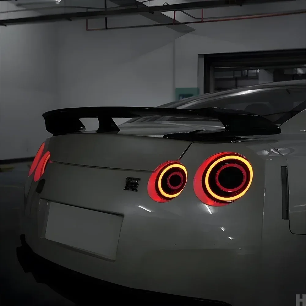 Модернизированные автомобильные задние фонари в сборе для Nissan GT-R 2007-2023, автоматические задние фонари, новые светодиодные противотуманные тормозные указатели поворота, аксессуары