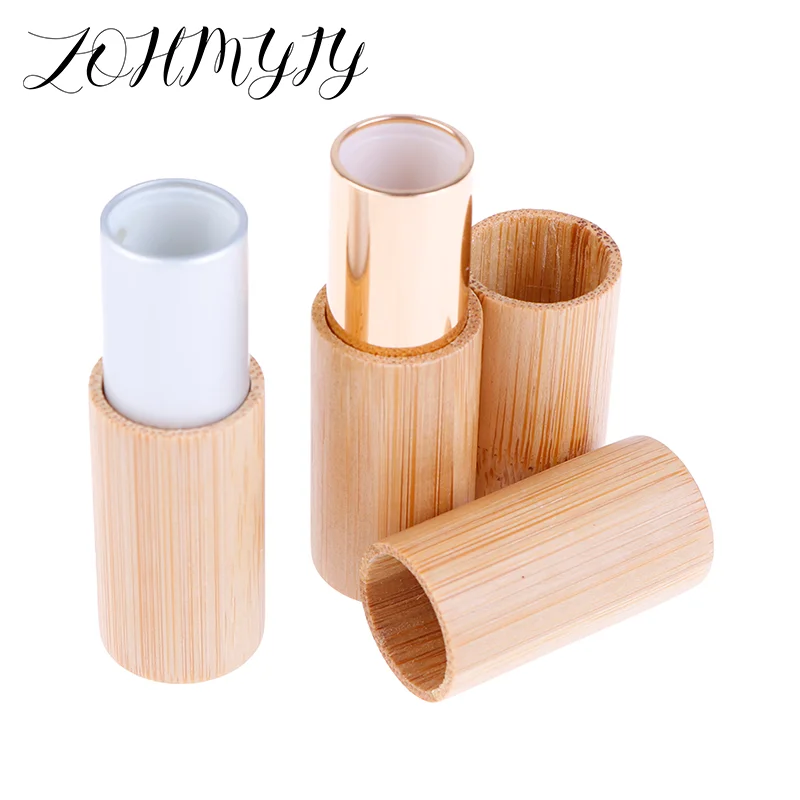 4G Bamboo Lipstick Tube Top Grade Lip Balm Sub Package DIY Empty Lip Container