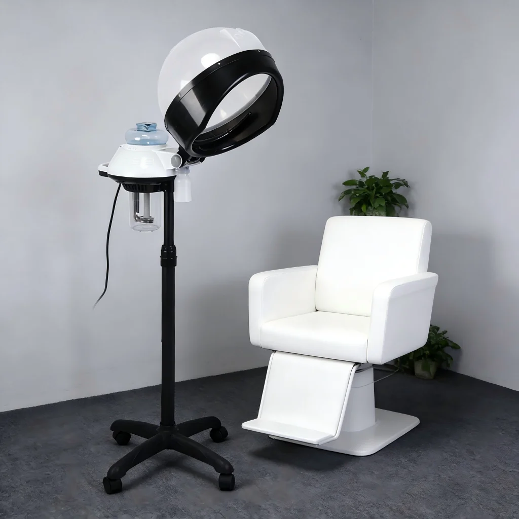 

Rolling Stand Salon Spa Hair Steamer - Hooded for Hair Coloring, Perming & Conditioning
