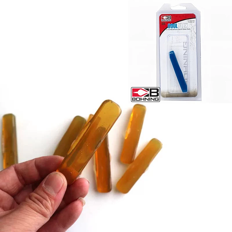 Accesorios de tiro con arco flecha Bohning adhesivo termofusible/pegamento adhesivo punta de flecha inserto de punta ancha Pin Nock horno al fuego de alta temperatura