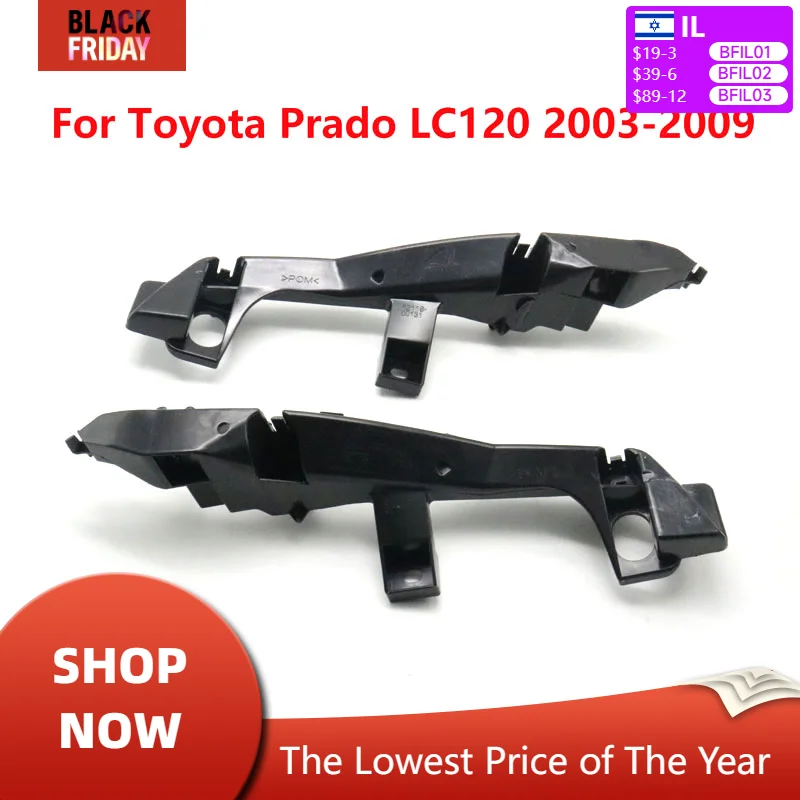 For Toyota Land Cruiser Prado 120 LC120 FJ120 2003-2009 Car Accessories Front Bumper Bracket Buckle