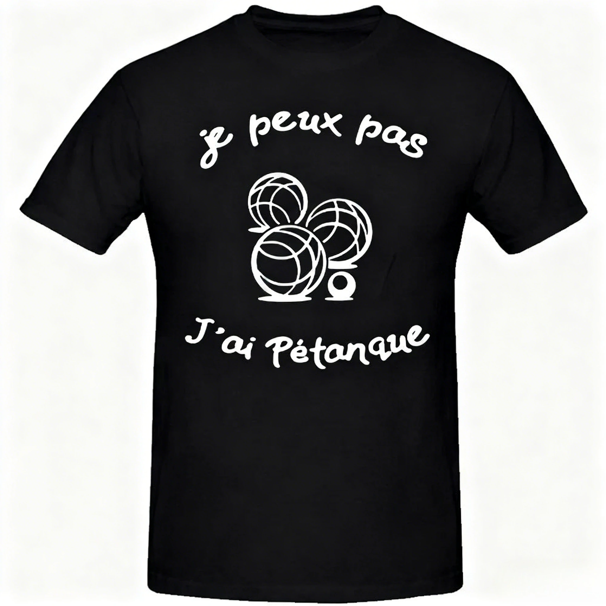 Lustige Französisch Petanque Boule T Shirt Männer O Hals Baumwolle T-shirts Mans Camisetas Geschenk Individuelle Geburtstag Kleidung